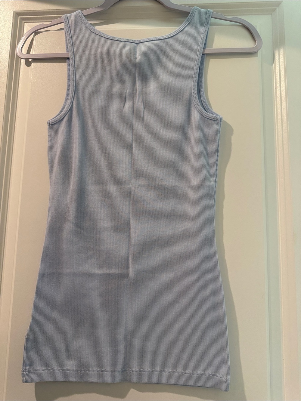 GAP Light Blue Ribbed Tank Top - Picture 4 of 4